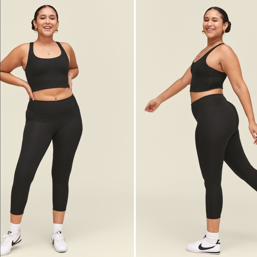 Girlfriend Collective Midnight Mid-Rise Leggings